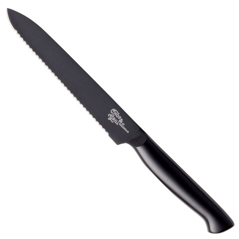 Cutit universal, chop grill, 13 cm, inox/plastic, negru