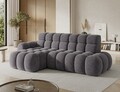 Coltar extensibil dreapta 3 locuri ELTAP, Ceedro, 283x165x98 cm, lemn/poliester, gri