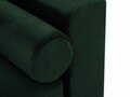 Canapea extensibila, Camellia, Mazzini Sofas, 3 locuri, cu lada de depozitare, 220x100x92 cm, catifea, verde bottle