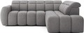 Coltar extensibil dreapta 4 locuri ELTAP, RT-04PAO, Falconn, 258x208x107 cm, lemn/poliester, gri inchis