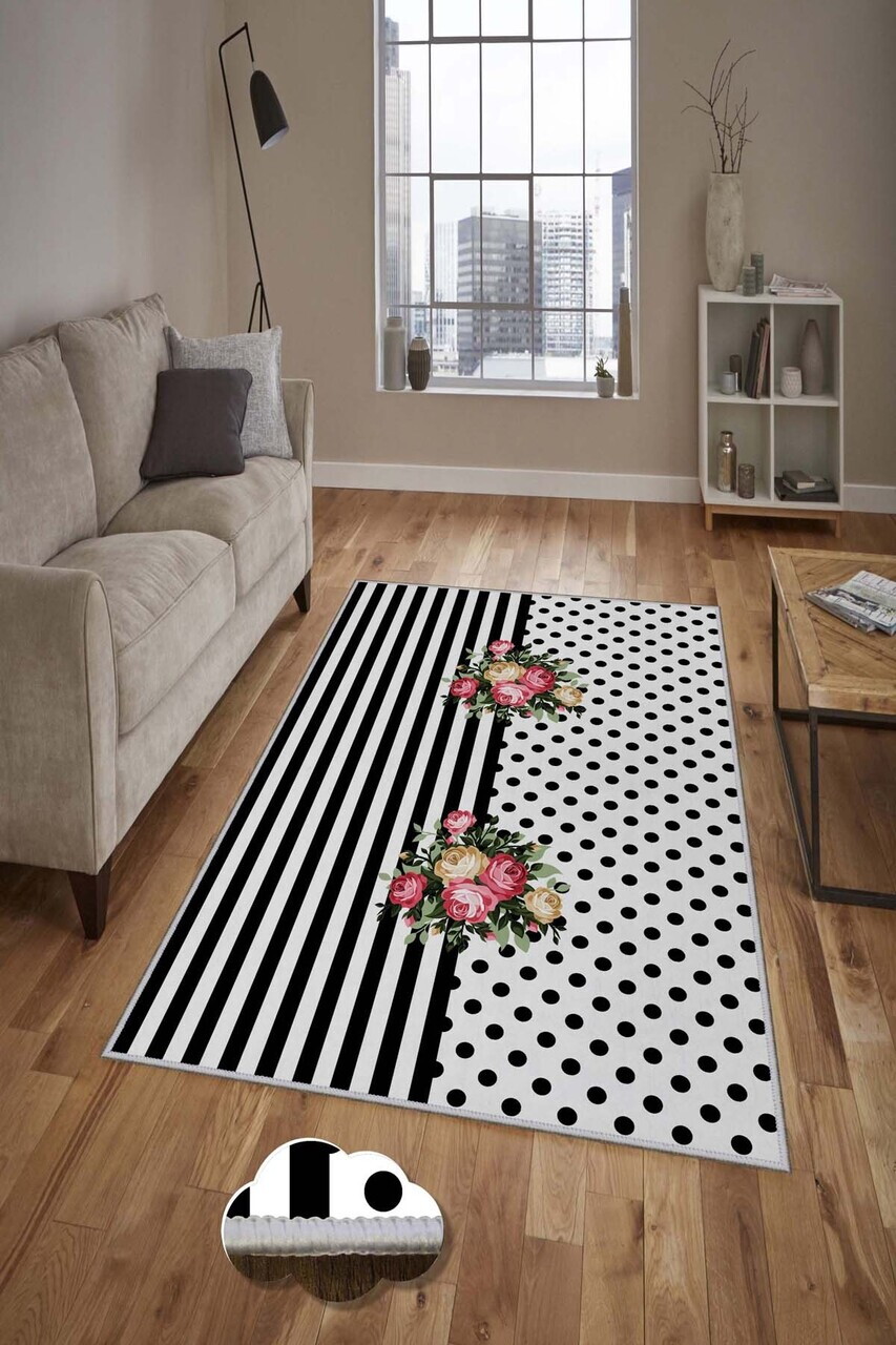 Covor Hmnt781 80x300 cm Poliester Multicolor