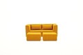 Canapea extensibilă cu 2 locuri, Balcab Home, 825BLC5403, Material: 100% ȘENILĂ, Portocaliu