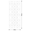 Decoratiune de perete, Tesoro, Metal, Dimensiune: 38 x 95 cm, Multicolor