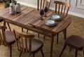 Extendable Dining Table & Chairs Set (7 Pieces), Hanah Home, Fergana, Frame: 70% HORNBEAM/30% MELAMINE COATED CHIPBOARD, Maro