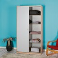 Dulap pentru haine, Adore, Swd-431-Sb-2, Somon/Alb