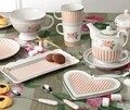Set 6 lingurite Peonia, Brandani, 14 cm, inox/ceramica