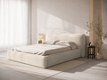Tablie de pat 140 cm, Micadoni Home, Olivia-206, tesatura boucle, bej deschis