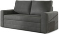 Canapea extensibila 2 locuri, ELTAP, Wave, 150x90x90 cm, lemn/poliester, gri inchis