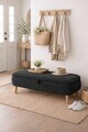 Banca, Hanah Home, Rena, 90x45x30 cm, Antracit