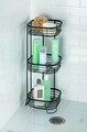 Etajera pentru baie Forma, iDesign, 3 rafturi, 24x24x66.5 cm, otel, negru mat
