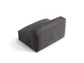 Modul pentru canapea, 1 loc, Martina-120, Micadoni Home, 132x106x75 cm, catifea, gri