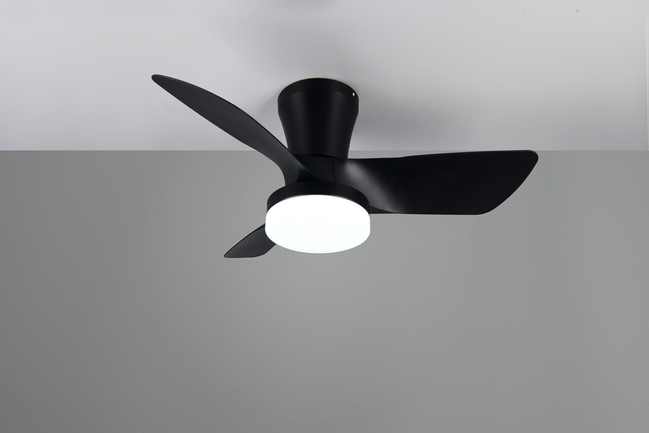 Plafoniera cu ventilator Randers, RL, 76x26 cm, 20W, 1x SMD, plastic/metal, negru mat - view 2