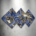 Set 4 tablouri decorative, 4MDF2764751, MDF, Imprimat UV, Multicolor