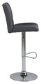 Scaun de bar Sylvia, Actona, 41.5x52x115 cm, rotativ, poliester/otel, gri inchis