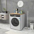 Dulap masina de spalat, Hanah Home, Washing Machine, Alb/Pin Atlantic