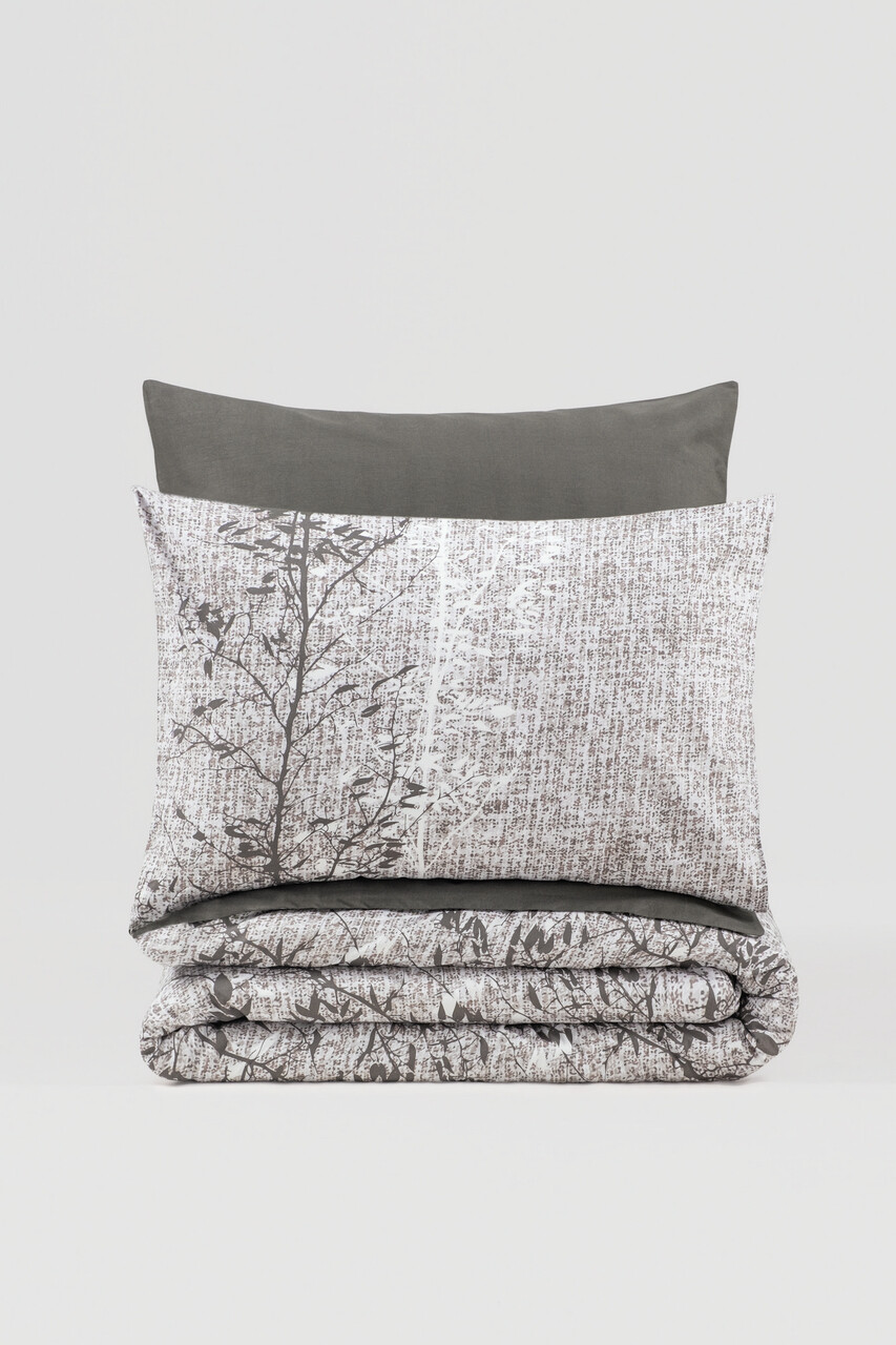 Lenjerie de pat pentru o persoana, Odin - Brown, Cotton Box, Bumbac Ranforce