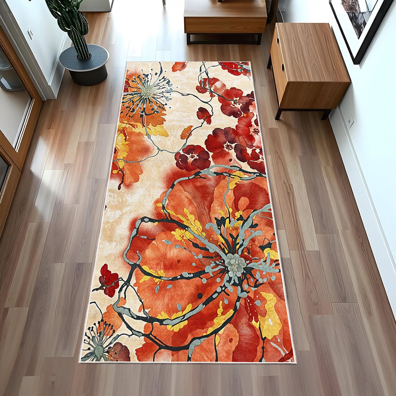 Covor (80 x 150), Kece-Fr93, 80x150 cm, Portocaliu - view 4
