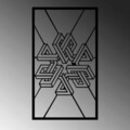 Decoratiune de perete, Hypnosis 3, Metal, Dimensiune: 39 x 67 cm, Negru