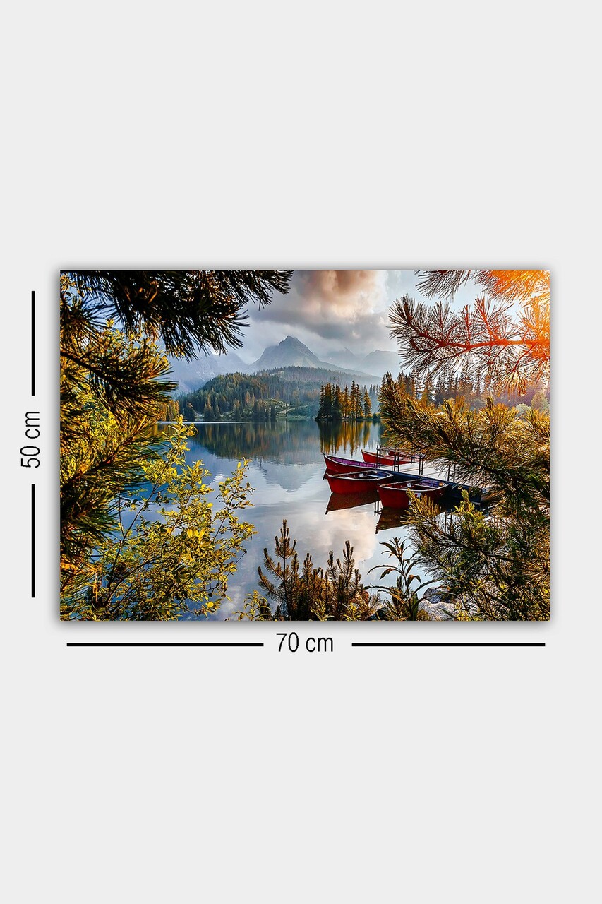 Tablou decorativ, 1218371461-5070, Cadru: 100% LEMN (grosime: 3 cm), Multicolor - view 3