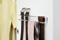 Organizator curele si cravate, Wenko, Tie, 36 x 5 x 4.5 cm, metal, gri