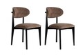 Set scaune 2 piese, Wayland, Lionte, Maro / Negru