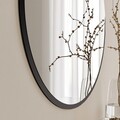 Oglinda decorativa, Neostill, Yuvarlak Mirror, 60x60x1.2 cm, MDF , Negru