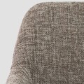 Scaun Sella, Homla, 59.5x57x83 cm, metal/poliester, maro