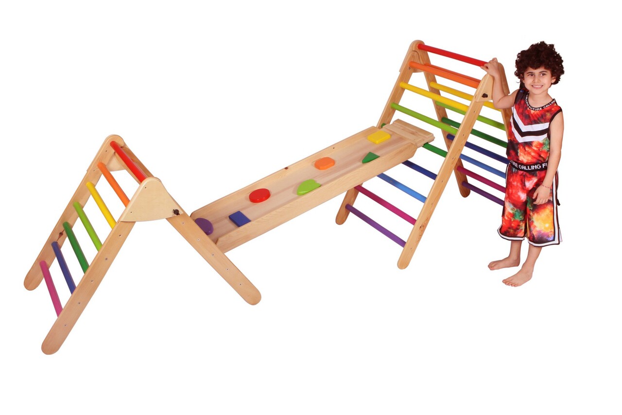Jucarie pentru landou/carucior, Hanah Home, Stairs Parkour, Multicolor - view 4