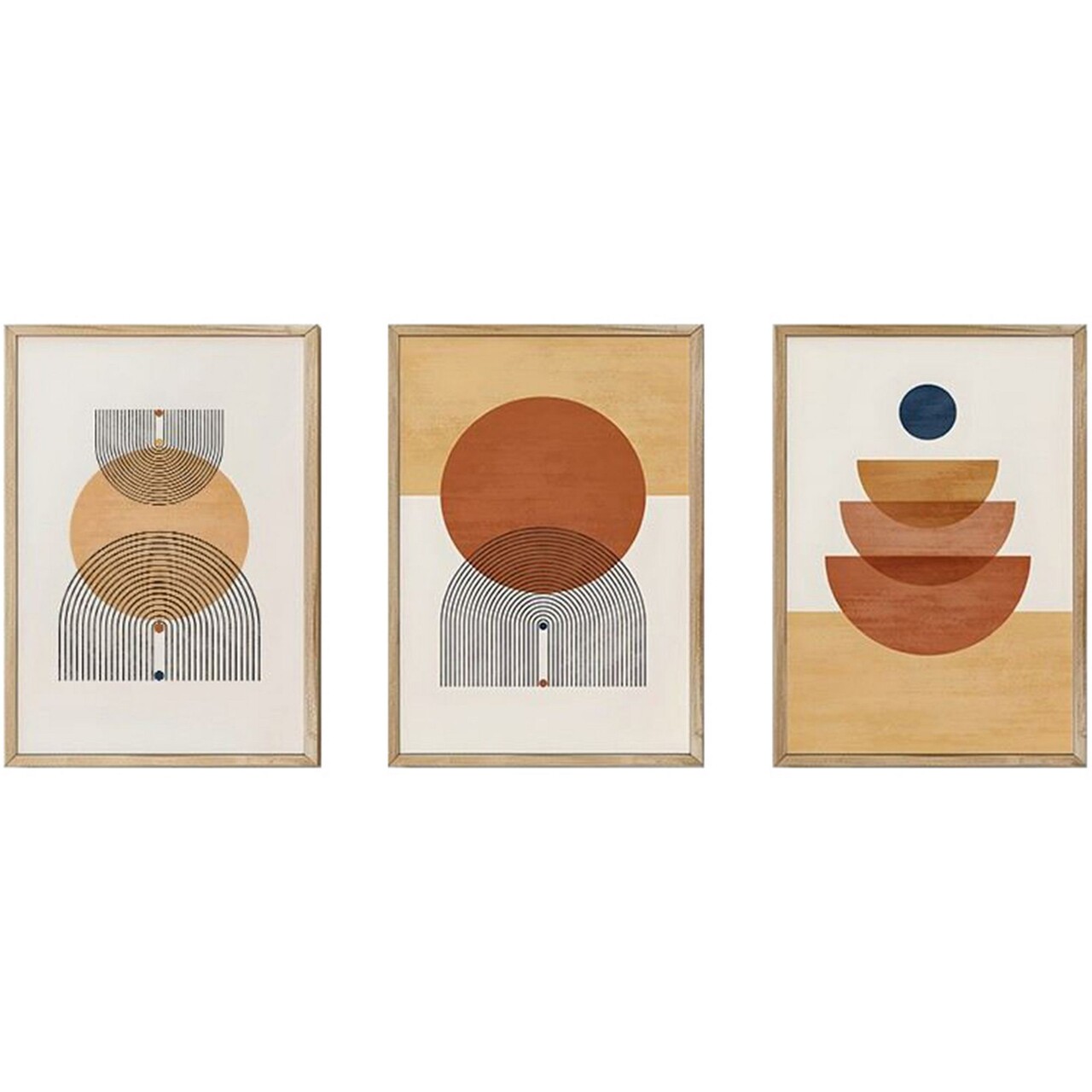 Set 3 tablouri decorative, 3Dartsohoset7, MDF, Multicolor - view 4