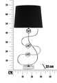 Lampa de masa, Silver Ball, Mauro Ferretti, 1 x E27, 40W, argintiu/negru