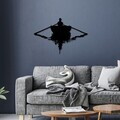 Decoratiune de perete, Boot, Dimensiune: 40 x 60 cm, Negru