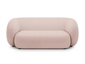 Canapea modulara 2 locuri, Kate, Micadoni, 183x99x76 cm, tesatura boucle, roz pudra