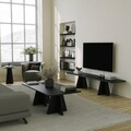 Comoda TV, Neostill, Mushroom, 180x40x42 cm, PAL, Negru