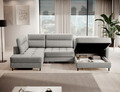 Coltar extensibil dreapta 4 locuri ELTAP, RT-04AUB, Berrto, 306x165x100 cm, lemn/poliester, gri deschis