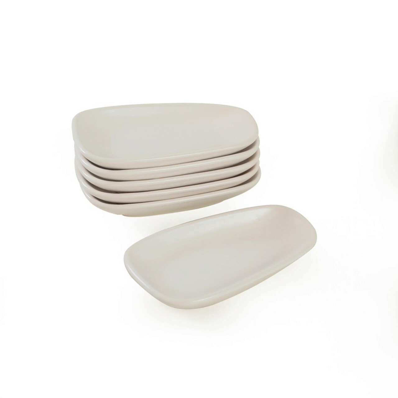 Set boluri pentru aperitive, Keramika, 275KRM1766, Ceramica , Nu absoarbe apa, Alb