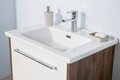 Set mobilier de baie (3 piese), Jussara, Sahra 65, Crem/Maro