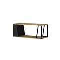 Masuta de cafea, Arnetti, Lissa, 120x50x48 cm, PAL, Safir / Negru