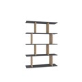Corp biblioteca, Colman, Harmon, 90x25x127.4 cm, PAL, Antracit / Stejar