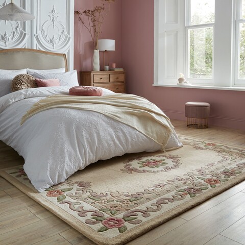 Covor Aubusson Fawn, Flair Rugs, 120x180 cm, lana, maro deschis