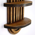 Raft de perete, Evila Originals, Raf265, 40x20x9 cm, Placaj, Maro