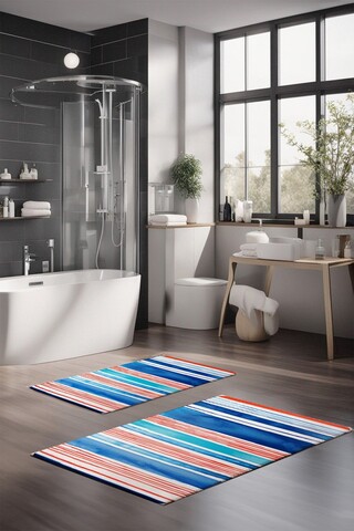 Set covorase de baie, Cartwright, CT-5293, Poliester, Multicolor