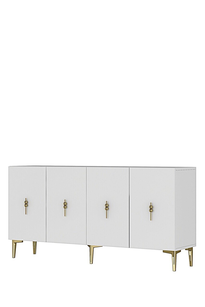 Consola, Hanah Home, Salkım 150, 125x75x32 cm, Alb/Auriu — imaginea 6