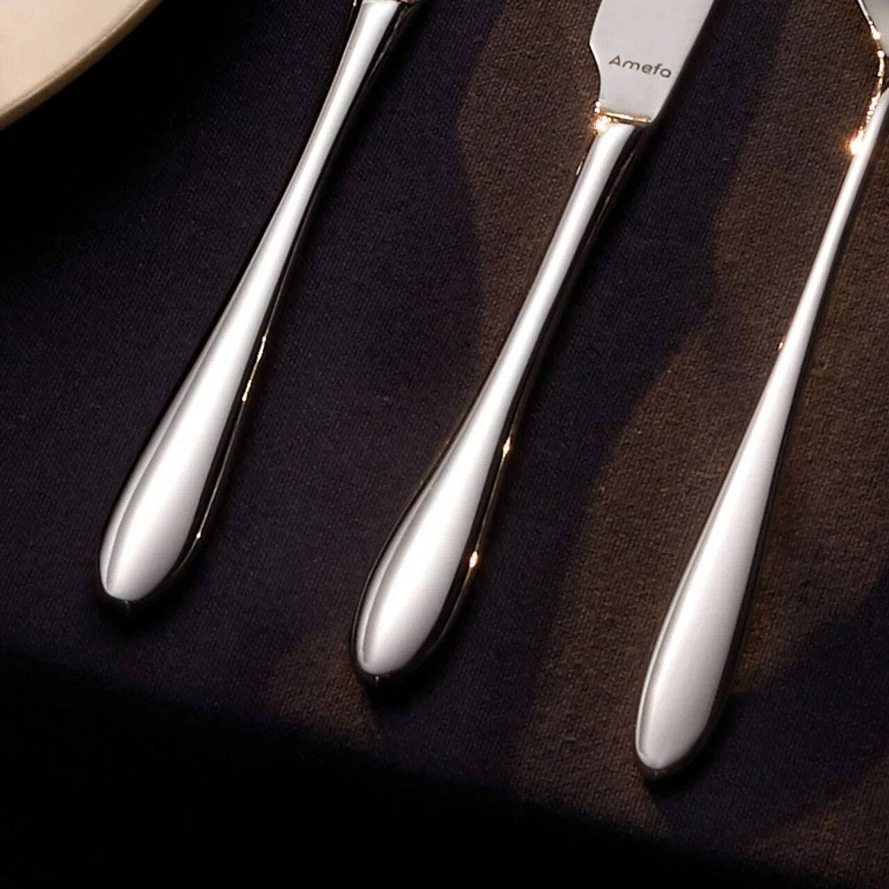Set tacamuri 24 piese Amefa, Cuba, inox 18/10, argintiu — imaginea 8
