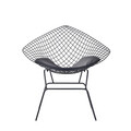 Scaun Industrial, Homla, 83x64x82 cm, metal/piele ecologica, negru