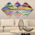 Set 4 tablouri decorative, 4MDF225299644, MDF, Imprimat UV, Multicolor