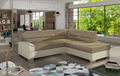Coltar extensibil dreapta 4 locuri ELTAP, BR14, Bergen, 247x214x83 cm, lemn/poliester, bej inchis/bej deschis