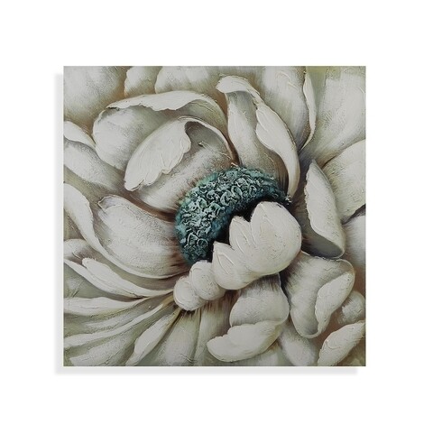 Tablou decorativ Purity Flower 1, Versa, 80×80 cm, canvas 80x80
