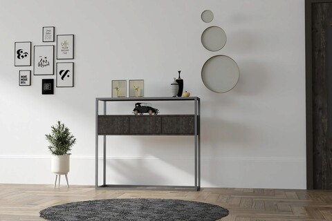 Consola, asse home, guarda, 90x70x34 cm, antracit