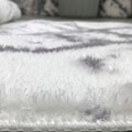 Covor, Safari, 100x400 cm, Poliester, Gri/Alb