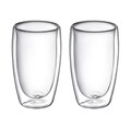 Set 2 pahare Doble, Ambition, 450 ml, sticla temperata, transparent